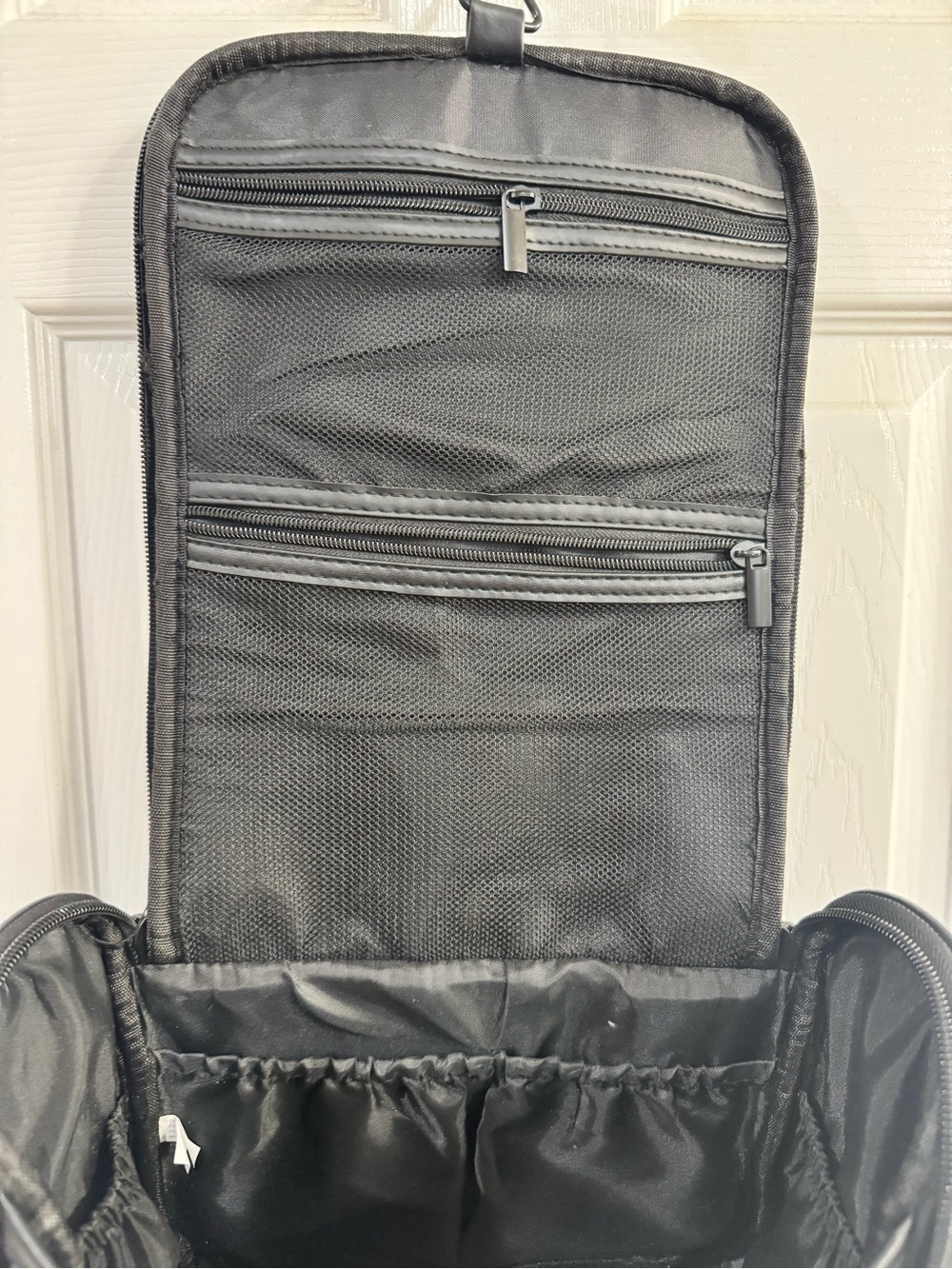 Joan & David Black Hanging Toiletry Bag - Picture 8 of 10